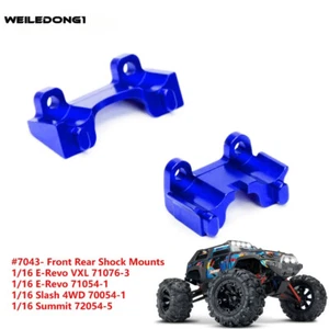 7043 Legierung vorne hinten Stoßhalterungen für RC1/16 Traxxas E-Revo 71054 71076 ersetzen - Bild 1 von 40