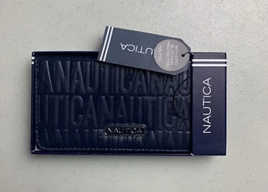 Nautica Blue Slim Clutch Credit Card Holder Woman’s Wallet Brand New With Tags - Picture 1 of 6