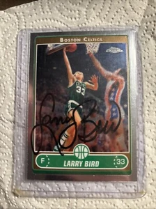 2006-07 Topps Chrome Larry Bird scheda autografata NON CONFERMATA - Foto 1 di 3