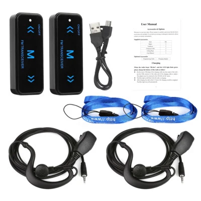 2PCS LEIXEN VV-108 Mini Walkie Talkie Two-Way Radios For Hair Salon Restaurant - Image 1 of 4