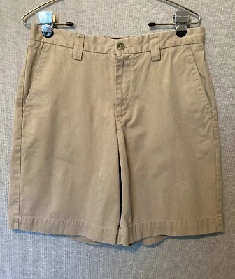 "Pantalones cortos para hombre Eddie Bauer caqui clásicos frente plano talla 31""x8,5""" Foto 1 de 4