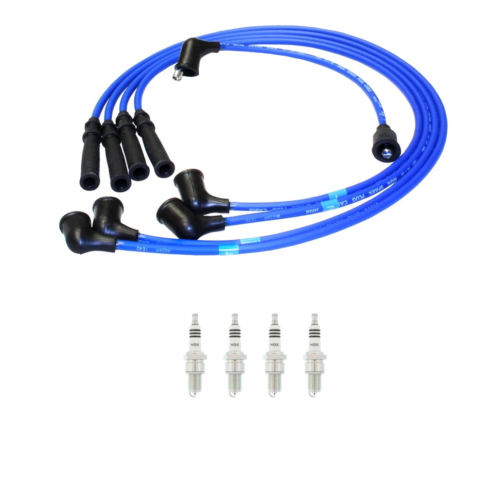 NGK 7mm Wire Set 4 Iridium Spark Plug Kit For Chevrolet LUV Luv Pickup 1.8 4L - Image 1 of 1