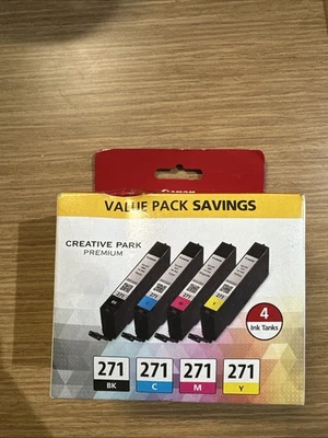 Canon- Creative Pak Black-271, C-271, M-271, Y-271 (4 Ink Tanks New)   - Image 1 of 4