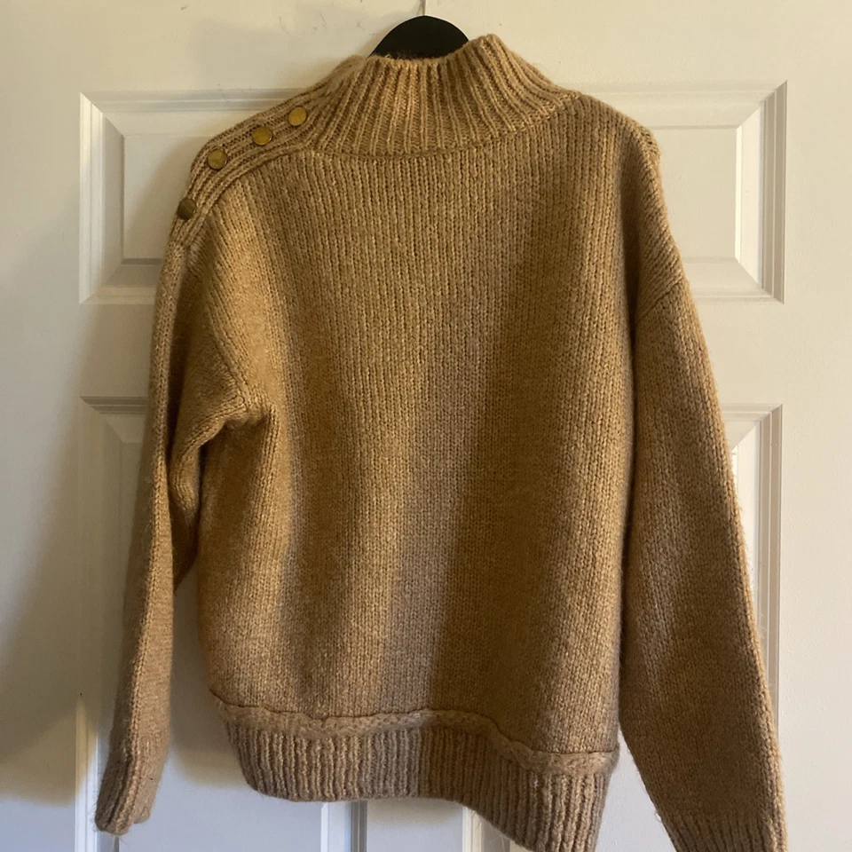 Topshop Mock Neck Long Sleeve Wool Blend Oversized Sweater in size M (US 6-8) - Image 1 of 4
