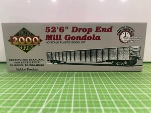 Proto 2000 Series HO 52'6" Drop End Mill Gondola Undec W/Riveted Girder Load Kit - Picture 1 of 8