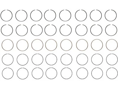 Juego de anillos de pistón para furgoneta GMC P25/P2500 potencia sellada 23258VHHF Foto 1 de 2