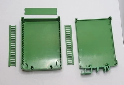 ABS Kunststoff Gehäuse CM36-30GN grün 112x82x38mm DIN Hutschiene - Bild 1 von 2