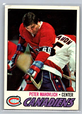 Pete Mahovlich 1977-78 Topps Montreal Canadiens #205 - Image 1 of 2