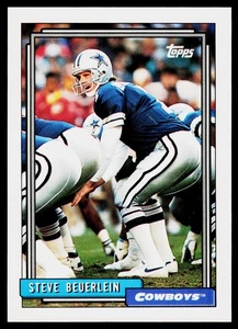 Steve Beuerlein, 1992 Topps, #481, Dallas Cowboys, - Picture 1 of 2