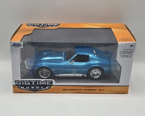 Chevy Corvette Stingray ZL-1 2015 Bigtime Muscle 1969 raro líquido aguamarina 1:24 - Imagen 1 de 5