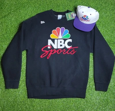 VINTAGE 90S NBC SPORTS COLLECTION CREWNECK SWEATSHIRT & NWT HAT - Изображение 1 из 4