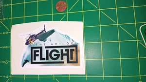 Die Cut Vinyl Sticker Flight The Art Of Aviation Surf Flugzeug Hubschrauber Decal - Bild 1 von 1