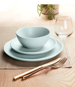 Oake Blue 12-Pc. Dinnerware Set, Cr Blue - Picture 1 of 6