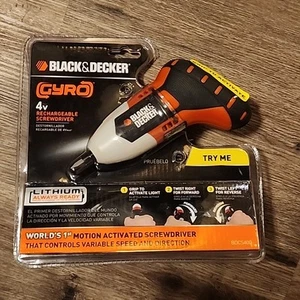 BLACK & DECKER GYRO 4V MAX Lithium-Ion Cordless Rechargeable NEW - Picture 1 of 3