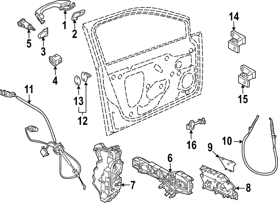 Cabo externo Volkswagen genuíno 5H0-837-206-M-GRU - Imagem 1 de 1