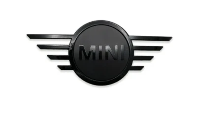Emblema distintivo stivale posteriore MINI originale F55 F56 F57 nero 51149880866 LCI - Immagine 1 di 2