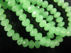 Wholesale Crystal Bulk Charm Glass Beads Porcelain green  Color 3*4mm 243 Pieces