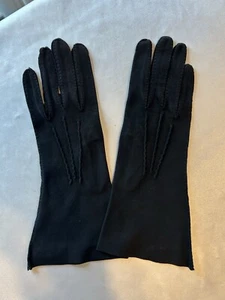 Vintage Black Crescendoe Leather Tailored Wonder Fabric Small/medium - Picture 1 of 7