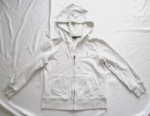 Girl Ralph Lauren Sport White Cotton Full Zip Hoodie Sz S/P (WB271) - Picture 1 of 9
