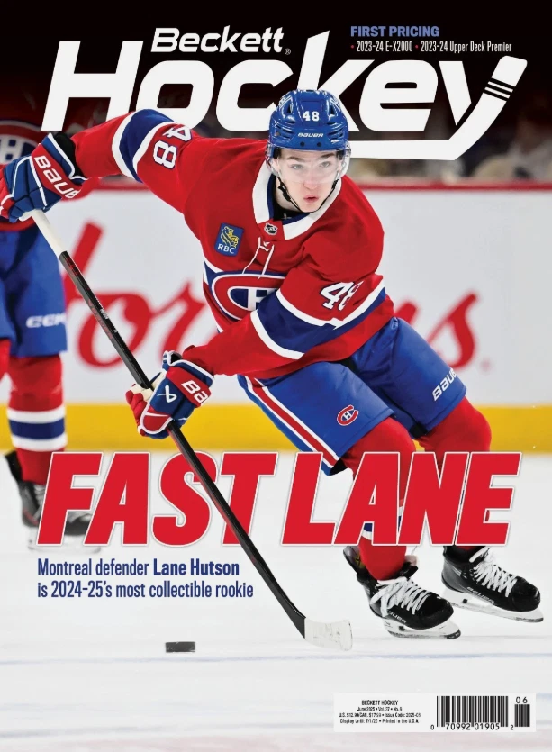Beckett Hockey Guide Magazine December 2024 Logan Cooley