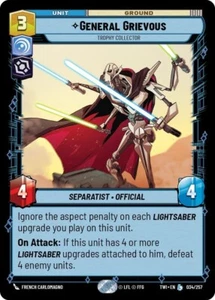 Star Wars Unlimited - Generale Grievous - Trofei da collezione - TWI 34/257 - Foto 1 di 1