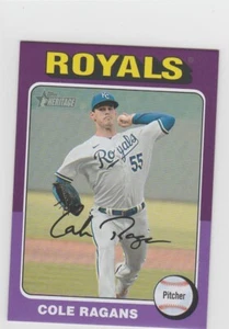 Cole Ragans 2024 Topps Heritage Mini #120 Purple Border 14/15 Kansas City Royals - Imagen 1 de 1