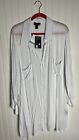 Antthony Original White Rayon Georgette Blouse NWT  Size 3X