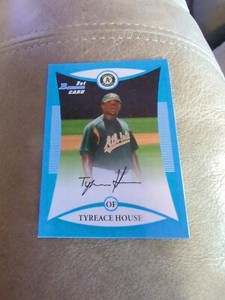 2008 (ATHLETICS) Bowman Draft Prospects Blue #BDPP8 Tyreace House DP/399