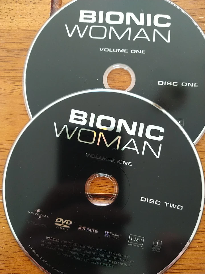 Bionic Woman: Season Vol. One 1 (DVD, 2007, 2-Disc Set) David Eick Discs Only - Image 1 of 1