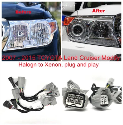 Arnés de cables adaptador Toyota Land Cruiser 2007-2015 faro halógeno a xenón Foto 1 de 4