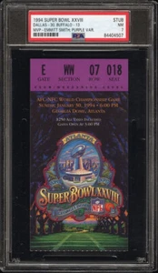 1994 NFL Super Bowl XXVIII 28 Ticket Stub Dallas Cowboys vs Buffalo Bills PSA 7 - Picture 1 of 2