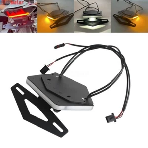 For BMW S1000RR 2023 2024 LED Turn Signals Light w/ Fender Eliminator Kit Black - Picture 1 of 11