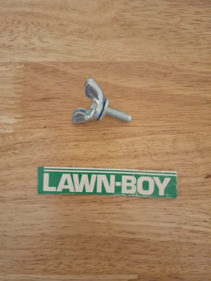 Tornillo de ala de canal de placa de descarga cortacésped NOS OMC. Parte 606733 Foto 1 de 1