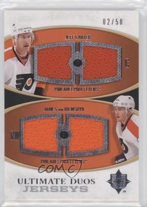 2010 Ultimate Collection Duos Jerseys /50 Jeff Carter James van Riemsdyk #UDJ-CV