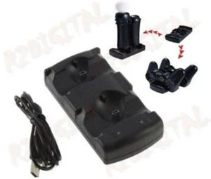 DOCK STATION RICARICA PS3 CONTROLLER JOYSTICK WIRELESS SUPPORTO PER PLAYSTATION  - Imagen 1 de 3
