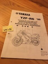 Yamaha YZF-R6 1999 R6 Instruction Setup Preparation Manual Mounting Motorbike