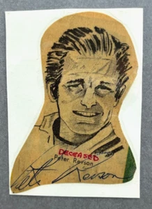 1972-73 Peter Revson Indianapolis 500/Formula 1 Driver Signed Newspaper Picture - Picture 1 of 2