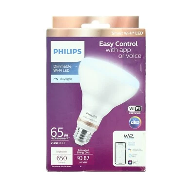 Philips 65W Smart Wi-Fi LED Flood Light Dimmable Daylight 5000K - Image 1 of 4