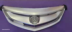 Fit ACURA ILX / HYBRID 16 17 18 Front Upper PTD-SILVER Grill Grille w Molding - Bild 1 von 1