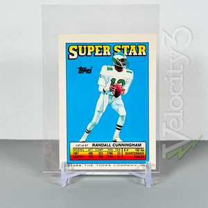Tarjeta adhesiva 1988 Topps NFL: Cunningham/Walker | Tarjeta de doble cara #37 de 67 - Imagen 1 de 4