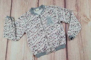 Zara Girl Junior Casual Collections Floral Bomber Jacket Full Zip-Up Size 7-8 - Picture 1 of 8