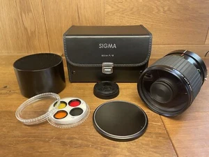 *Near Mint w/ 5 Filters* SIGMA Mirror Telephoto MC 600mm F/8 Lens for Olympus OM - Picture 1 of 15