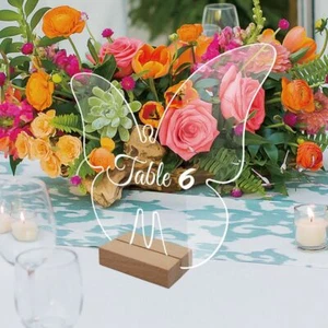 Menu Display Frame Table Number Plate Table Number Sign Card Display Stand - Picture 1 of 14