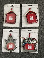 2019 picture frame christmas ornament set