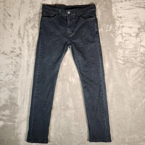 Levi's 510 Jeans Uomo 30X29 (Tag 29X30) Blu Denim Usato Skinny - Foto 1 di 22