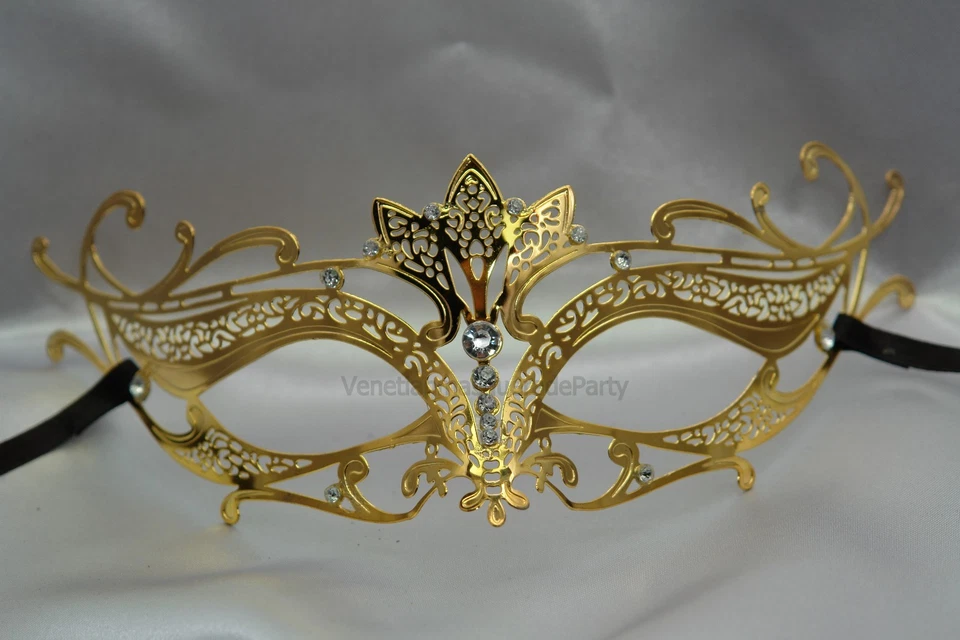 Metal Womens Prom Costume Halloween Dress Up Sexy Masquerade midnight party Mask - Image 1 of 1