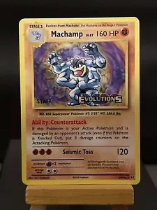 Pokemon Karte Machamp 59/108 XY Evolutions Prerelease STAFF STAMPED Promo Rare NM - Bild 1 von 6