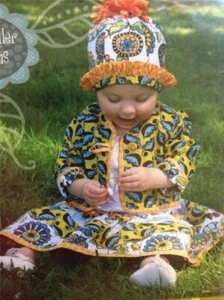Lila Tueller Sewing Pattern 0033 Girls Jacket Pants Skirt Cap Size 6M-6Y Uncut - Picture 1 of 3