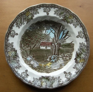 Johnson Brothers Friendly Village Rand Suppenschüssel~Steinmauer~Made in England~NEUWERTIG - Bild 1 von 1