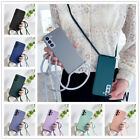 For Samsung S21 S22 Ultra S20 FE S23 A52 Neck Strap Shockproof Phone Case Cover